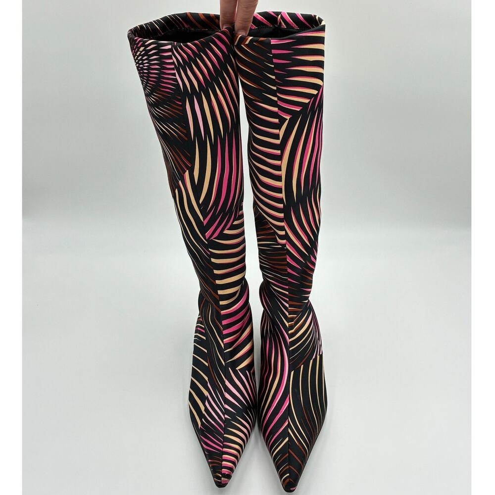 39 Missoni Satin Printed Boots - Picture 8 of 9